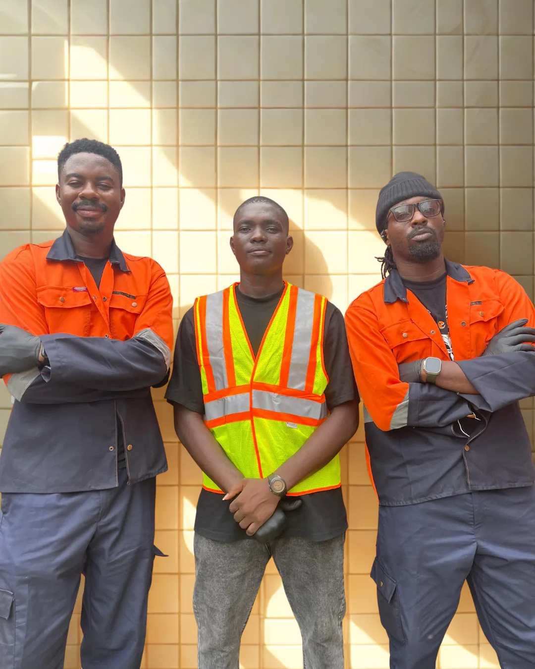 The Happiclean cleaning team in branded workwear